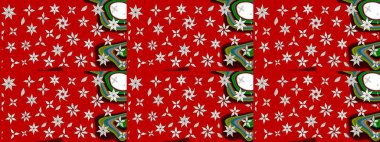 Çiçek. Raster illüstrasyonu. Taslak dekoratif arka plan, çiçek mandala. Kırmızı renklerde.