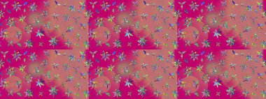 Sabıka fotoğraflarında, bebek kıyafetlerinde, duvar kâğıtlarında, paket kutularında falan kullanılabilir. Zarif, parlak ve eskiz pembe çiçek deseni tasarımı.