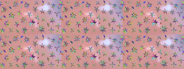 Hoş bir çiçek geçmişi var. Raster illüstrasyonu. Güzel kumaş deseni. Küçük çiçekte çizim deseni.