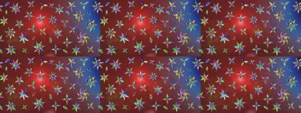 El çizimi çiçekli soyut çizim kalıbı. Kahverengi renkli çiçekler. Raster illüstrasyonu.