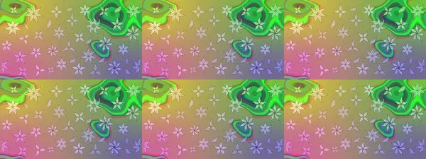 Taslak desenli, modaya uygun kumaş deseni. Raster illüstrasyonu. Düz Çiçek Elementleri Tasarımı. Renkli Bahar Teması eskiz kalıbı. Şirin çiçek elementleri..