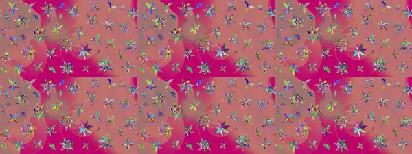 Davetiye ve kartpostal tasarımı için dekoratif çiçek unsurları. Şirin, zarif çiçekler Raster illüstrasyonu. Poster ya da kapak için arka plan. Yapraklı çizim şekli. Tekstil için figür.