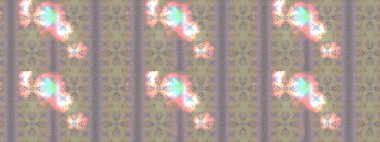 Raster deseni. Süslü kumaş deseni. Çiçekli çiçek deseni, suluboya..