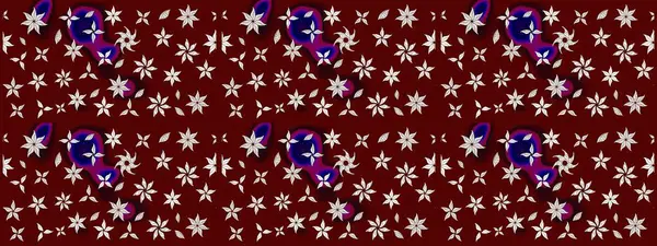 Tatil havası. Bahar mevsimi. Raster güzel bir çiçek deseni çizmiş. Kırmızı renkte çiçekler. Nazik romantik baskı.