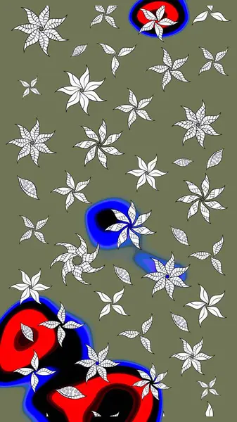 Yeşil renklerde. Anti-stres için soyut örnek sayfası. Raster illüstrasyonu.