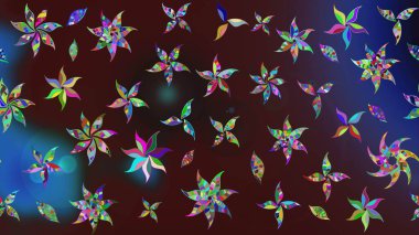 Üst manzara, yumuşak stil. Sevgililer günü ve tebrik kartı konsepti için şık bir davetiye. Çiçek kompozisyonu, el boyası, hassas şablon. Kahverengi renkte manzaralı çiçek deseni.