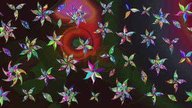 Simple cute pattern in small-scale flowers. Raster illustration. Floral sketch background for textile or book covers, manufacturing, wallpapers, print, gift wrap and scrapbooking.