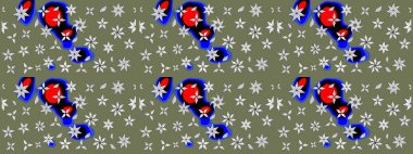 Modaya uygun kumaş deseni. Raster illüstrasyonu. Küçük çiçekteki sevimli çiçek deseni. Tony 'nin kumaş desenini çiz.