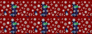 Suluboya çizim kalıbı. Çiçek izi. Suluboya tarzında kırmızı renkte çiçekler.