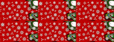 Çiçek. Raster illüstrasyonu. Taslak dekoratif arka plan, çiçek mandala. Kırmızı renklerde.