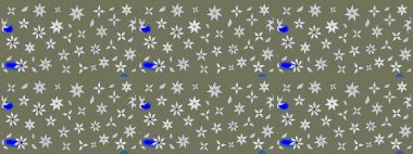 Asya tekstil tarzında. Düz Çiçek Elementleri Tasarımı. Güzel kumaş deseni. Çiçek desenli çizim. Raster illüstrasyonu. Renkli Bahar Teması çizim şablonu.