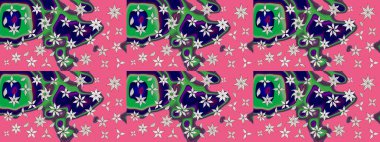 Güzel kumaş deseni. Çiçek arkaplan. Çizim raster deseni.