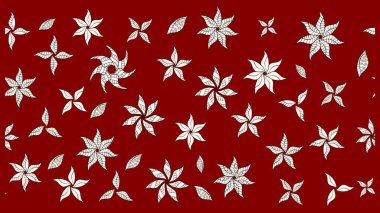 Nazik, narin çiçek arkaplanı. Kırmızı renkte çiçekler. Raster çiçek desenli ve çiçekli..