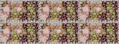 Kahverengi ve nötr renklerde çiçekler. Raster düz çiçekleri pürüzsüz desen. Tasarım hediye paketi, tebrik kartları, posterler ve afiş tasarımı.