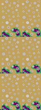 Zarif, parlak ve sarı çiçek desenli bir taslak. Sabıka baskıları, bebek kıyafetleri, duvar kâğıtları, paket kutuları vb..