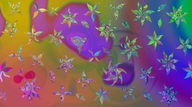 Büyük bir çiçek boyası seti. Kartlar, davetiyeler, tarih kartları ve daha fazlası için kullanılabilir. Raster şirin suluboya çiçek deseni çizimi.