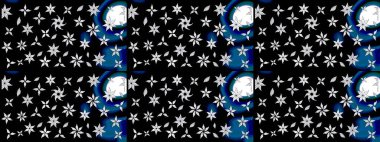 Organik motif arka planı. Çizim kalıbı. Raster illüstrasyonu. Ultraviyole kumaş deseni.