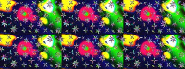 Üzerinde gri renkte çiçekler olan bir çiçek deseni çiz. Suluboya tarzında gri renkte çiçekler.