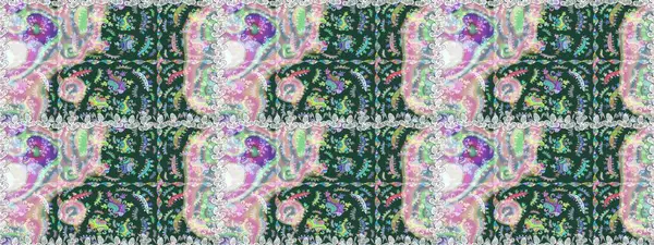 Renkli grunge soyut arka planda yakut yeşil ve nötr çiçeklerle gelişir. İşlemeli çiçekli, dikişsiz desen. İzler, kumaş, duvar kağıtları, tekstil için raster dokusu.