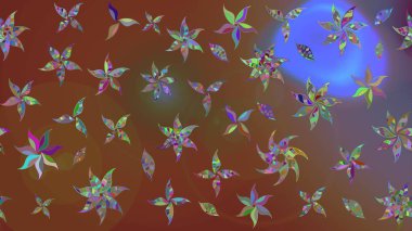 Vadinin çiçekleri kahverengi renklerde. Suluboya, elle çizilmiş. Raster - stok. Taslak arkaplan deseni.