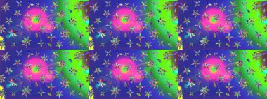 Taslak süsleme izi. Raster Henna tarzı. Sınır Kızılderili çiçekli paisley patten. Tebrik kartı geçmişi, boyama kitabı, arkaplan ve tekstil için kullanılabilir. Etnik Mandala havlusu.