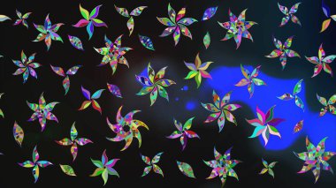 Suluboya, elle çizilmiş. Raster illüstrasyonu. Gri yapraklı yabani çiçekler. Taslak arkaplan deseni.