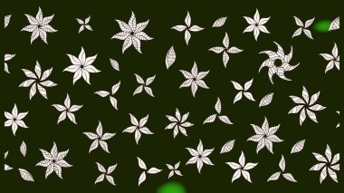 Tekstil için figür. Davetiye ve kartpostal tasarımı için dekoratif çiçek unsurları. Yapraklı çizim şekli. Poster ya da kapak için arka plan. Sevimli zarif çiçekler Raster illüstrasyonu.