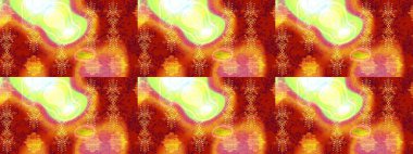 Kar tanelerinin soyut arkaplanlı Noel şablonu. Raster illüstrasyonu. Renkler. Kırmızı, turuncu ve sarı kar taneleri. Noel ve Yeni Yıl moda baskıları için tatil tasarımı.