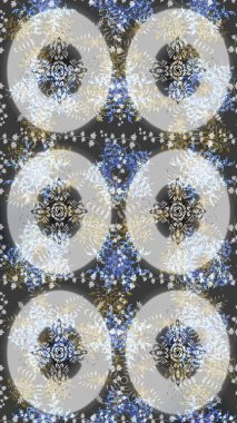 Grafiksel element dekorasyonu. Düz dizayn. Kar Tanesi Mozaik ikonu. Gri, nötr ve mavi siluet kar tanesi işareti. Sembol kışı, donmuş, Noel, yeni yıl tatili. Raster illüstrasyonu.