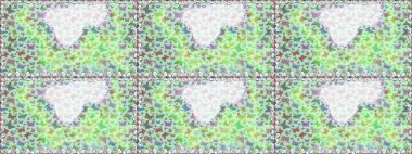 Kumaş, tekstil, baskı ve davetiye örnekleri. Tarafsız ve yeşil arkaplan çizimi. Raster. Kelebek deseni. Kusursuz..