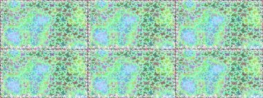 Mavi ve nötr renklerde illüstrasyon. Fantezi çizimi. Raster illüstrasyonu. Kelebeklerle güzel bir moda modeli. Moda sevimli kumaş tasarımı.