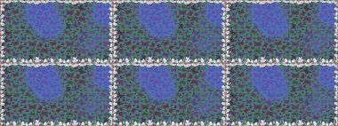 Şirin kelebek mavisi ve menekşe rengi raster deseni. Giysi tasarımı için dekorasyon. Kusursuz..