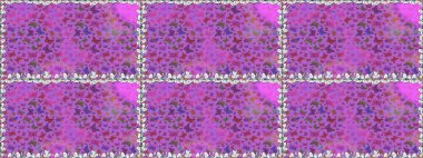 Menekşe rengi ve mor arkaplanda el çizimi. Mistik, semboller. Tekrarlanan karalamalar. Kusursuz renk çizimi deseni.