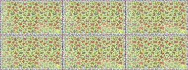 Raster illüstrasyonu. Albüm için resim. Renkli kelebeklerin kusursuz arka planı. Tarafsız ve bej renklerde sanat kelebekleri.