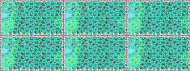 Şirin Raster çizimi. Web sayfası geçmişleri, duvar kağıtları, tekstil ve yüzey dokuları için mükemmel. Kelebekler, mavi ve yeşil renklerde kusursuz desenler çizerler..