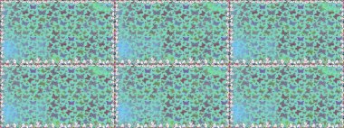 Raster geleneksel halk dekoru. Mavi ve nötr arka plan, kıyafet tasarımı için. Sevimli moda kelebekler.