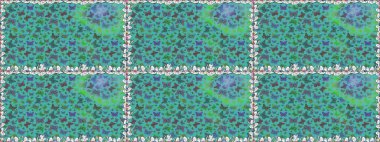 Kumaş, kağıt, ambalaj kâğıdı ve duvar kağıdı tasarımı için güzel bir arka plan. Renkli kelebeklerin kusursuz arka planı. Raster illüstrasyonu.