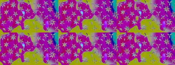 Düz Çiçek Elementleri Tasarımı. Raster. Renkli Bahar Teması çizim şablonu.