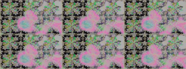 Raster illüstrasyonunda kusursuz çiçek deseni. Gri ve nötr renkte çiçekler.