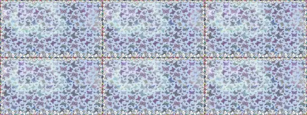 Şirin kelebeklerin kusursuz desenleri. Moda Kumaşı Tasarımı. Tarafsız ve gri renkli resimler. Raster. El çizimi illüstrasyon.