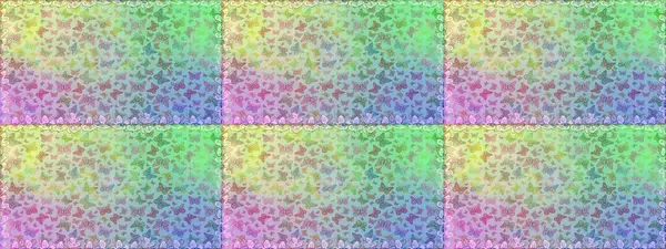 Raster illüstrasyonu. Kusursuz desen. Tarafsız ve mavi arkaplandaki suluboya kelebeklerin. Web sayfası geçmişleri, duvar kağıtları, tekstil ve yüzey dokuları için mükemmel. Raster..