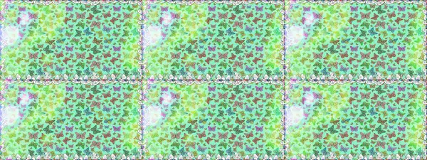 Clipart blue and green Butterfly about Magic çizgi filmi. Albüm için resim. Kart ve Fotoğraf Çocukları Albümleri Üzerine Bebekler Kitabı ve Dijital Baskı. Kusursuz. Raster illüstrasyonu.