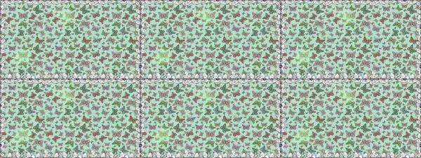 Çocuk kelebeklerin pürüzsüz deseni. Tarafsız ve gri arka planda güzel renkli kelebekler. Raster Moda Kelebekleri Çocuk Duvar Kağıdı.