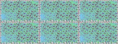 Raster geleneksel halk dekoru. Mavi ve nötr arka plan, kıyafet tasarımı için. Sevimli moda kelebekler.