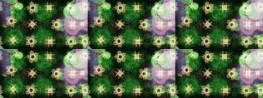 Kar taneleri ile yeşil, gri ve nötr renkler. Renkli arka plan üzerinde izole sevimli kar taneleri. Raster illüstrasyon.