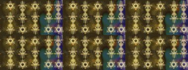 Kahverengi, gri ve yeşil renkli kristal kar taneleri. Raster illüstrasyonu.