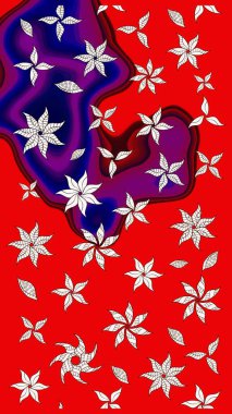 Güzel kumaş deseni. Hoş bir çiçek geçmişi var. Küçük bir çiçekte eskiz deseni. Raster illüstrasyonu.