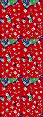 Güzel, parlak, pürüzsüz kumaş, tuval. Çiçek çelengi. Desen, çizim, çiçek sınırı. Raster illüstrasyonu. Kıvırcık, parlak örgü. Klasik eski arkaplan.