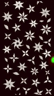 Çiçek buketleriyle klasik bir eskiz şekli. Siyah renklerde. Raster illüstrasyonu.