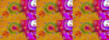 Raster illüstrasyonu. El yapımı çiçek ve bitki koleksiyonu. Raster illüstrasyonu. Eskiz tarzı sarı renkler. Şirin karalamalı çiçek deseni çiz..